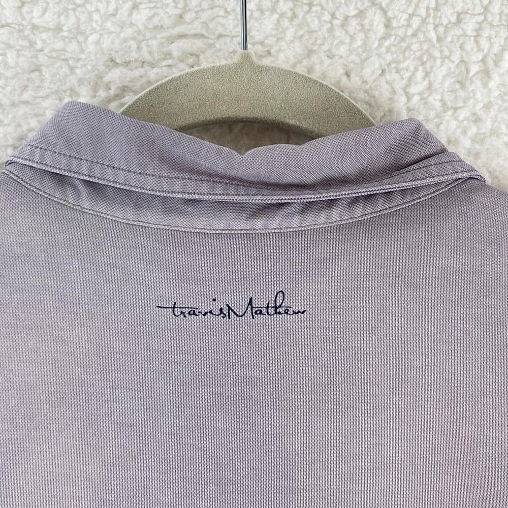 Travis Mathew Performance Golf Polo Shirt Men Size XL Purple Short Sleeve Casual - Picture 15 of 16